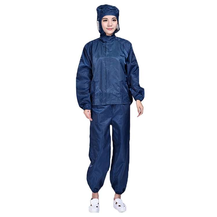 Striped Anti-static Split Hood Dust-proof Work Suit, Size:XXXXL(White)