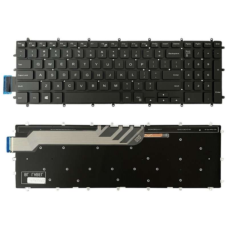 US Version White Word Laptop Keyboard For Dell G3 3579 3779 / G5 5587 / G7 7588(Black)