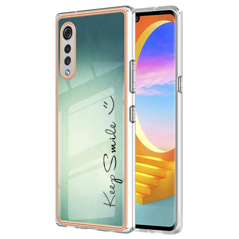 For LG Velvet 5G / 4G / G9 Electroplating Marble Dual-side IMD Phone Case(Natural Growth)