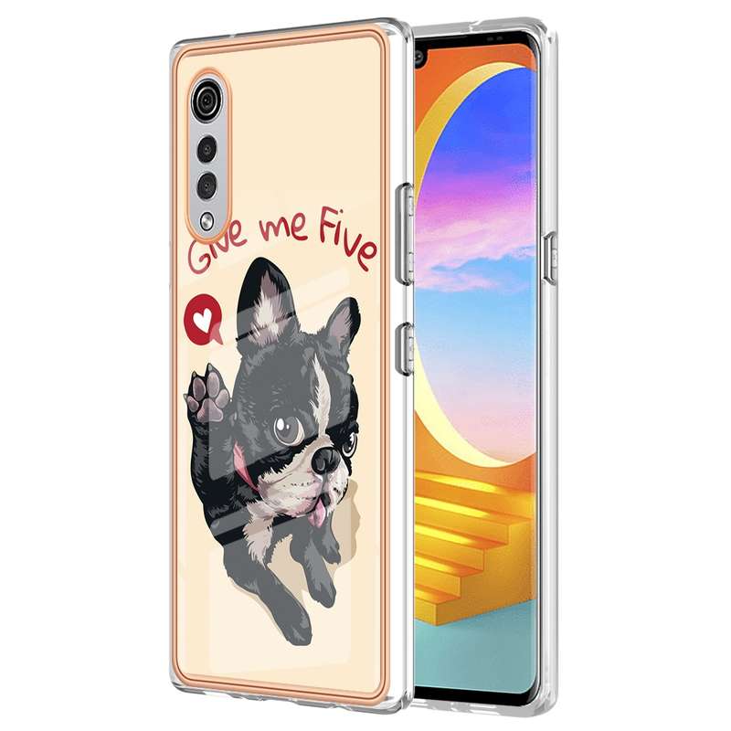 For LG Velvet 5G / 4G / G9 Electroplating Marble Dual-side IMD Phone Case(Natural Growth)