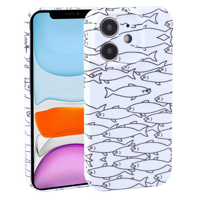 For iPhone 11 Dustproof Net Full Coverage PC Phone Case(Animal Party)