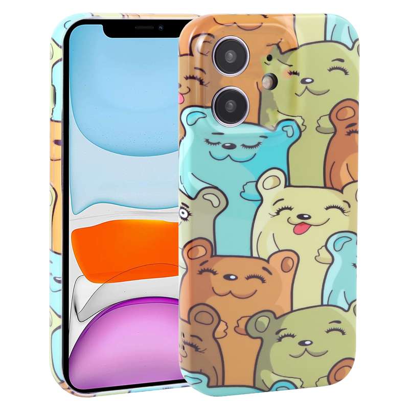 For iPhone 11 Dustproof Net Full Coverage PC Phone Case(Animal Party)