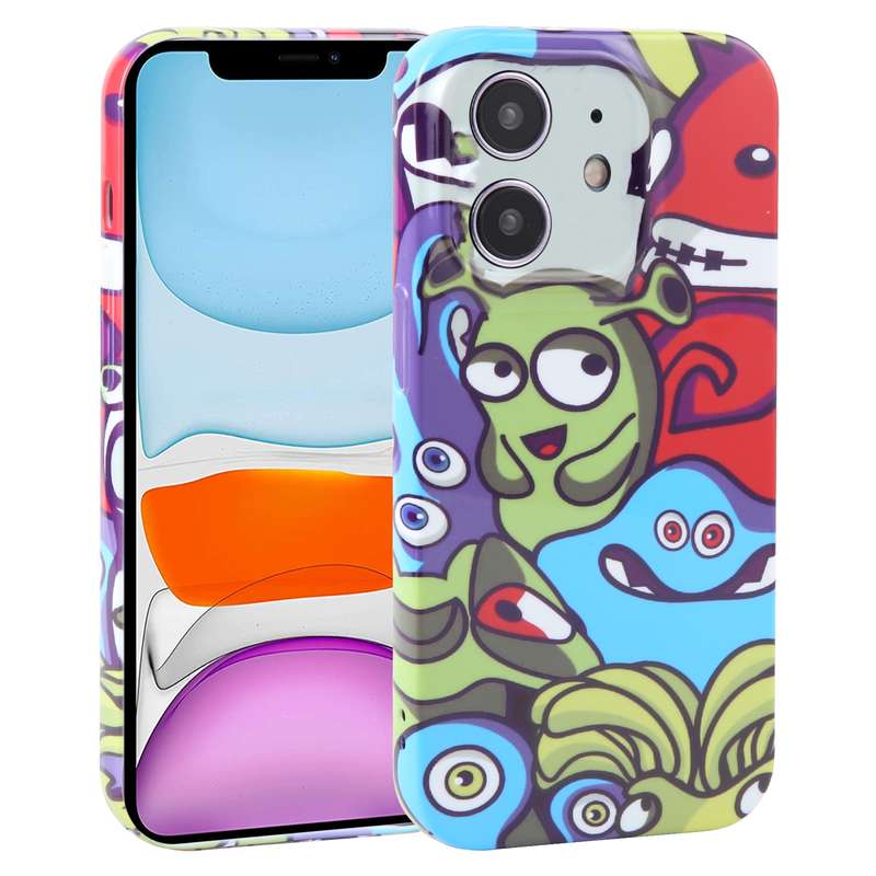 For iPhone 11 Dustproof Net Full Coverage PC Phone Case(Animal Party)