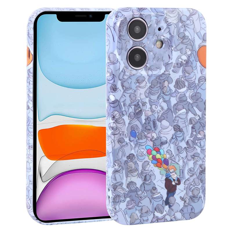 For iPhone 11 Dustproof Net Full Coverage PC Phone Case(Animal Party)