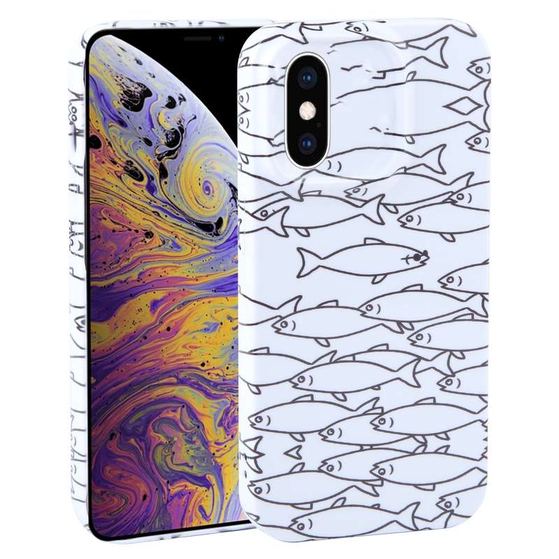 For iPhone XS Max Dustproof Net Full Coverage PC Phone Case(Animal Party)