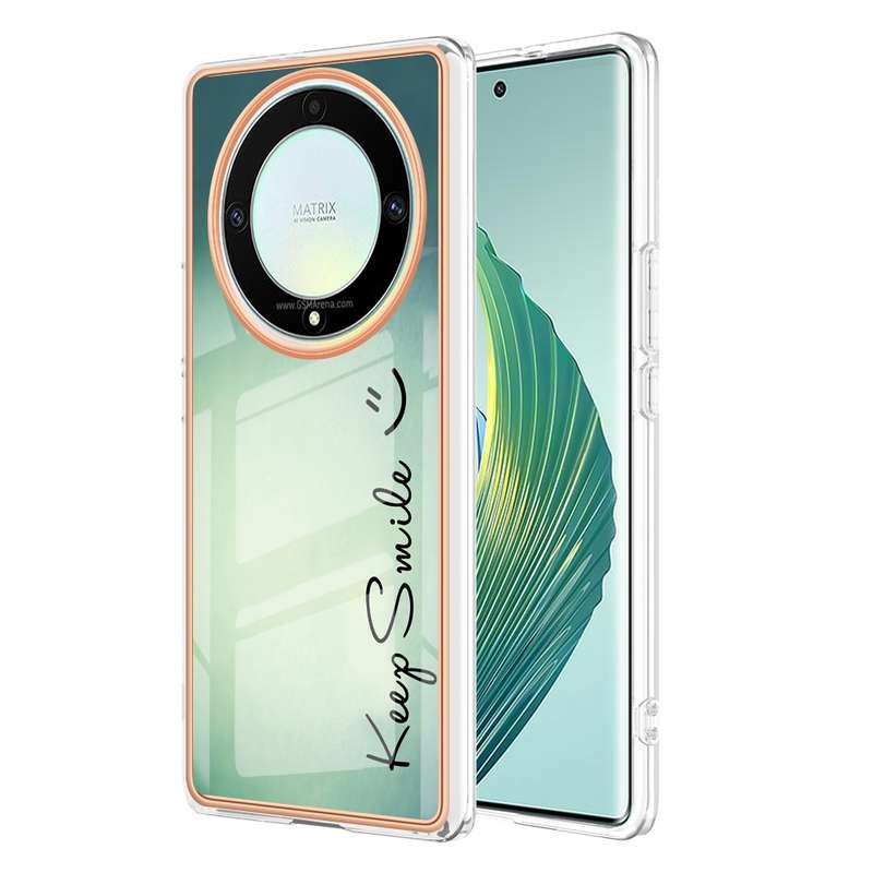 For Honor X9a / Magic5 Lite Electroplating Marble Dual-side IMD Phone Case(Retro Radio)