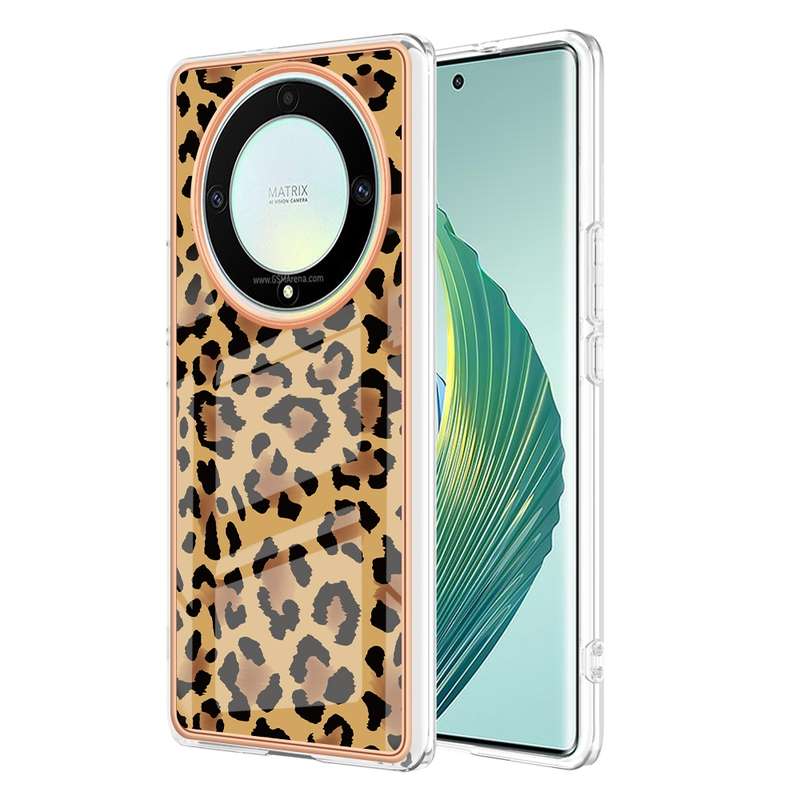 For Honor X9a / Magic5 Lite Electroplating Marble Dual-side IMD Phone Case(Retro Radio)