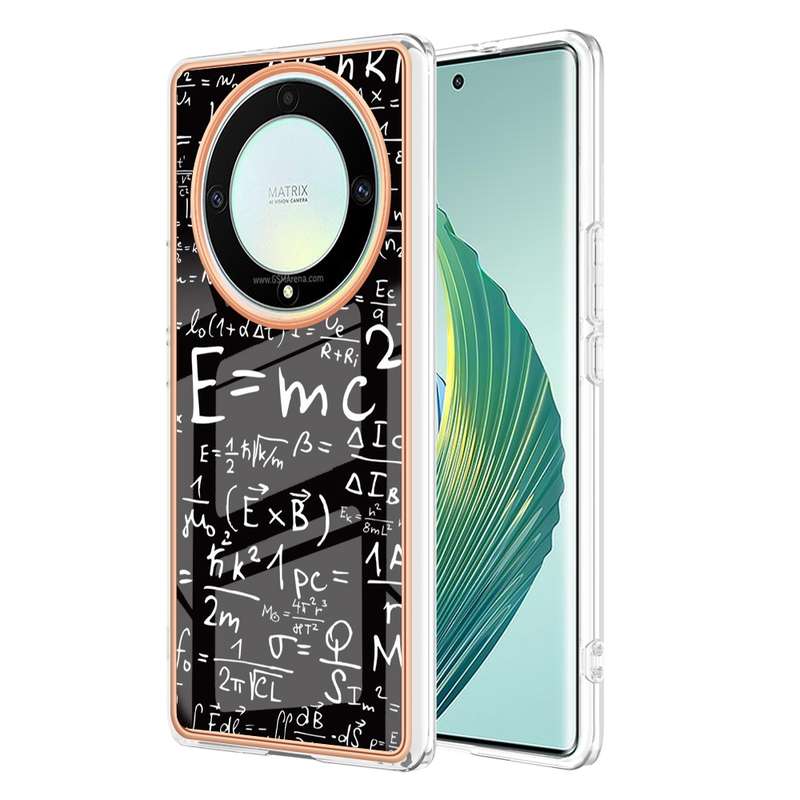 For Honor X9a / Magic5 Lite Electroplating Marble Dual-side IMD Phone Case(Retro Radio)