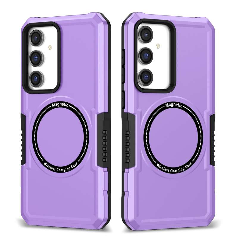For Samsung Galaxy S23 FE MagSafe Shockproof Armor Phone Case(Dark Green)