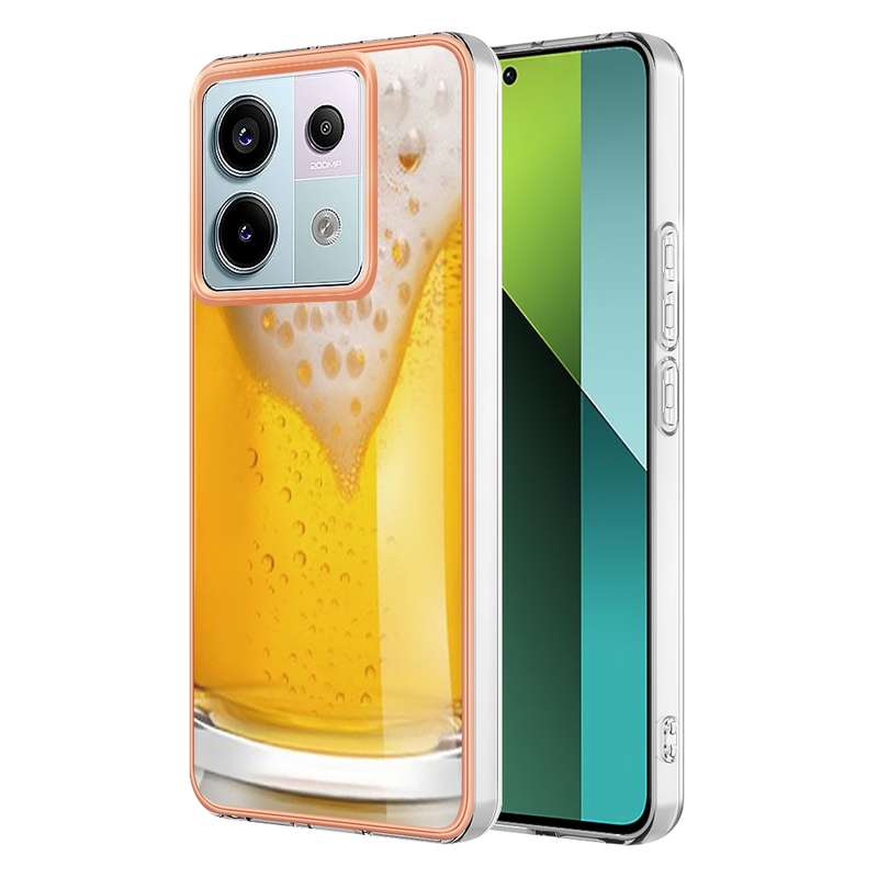 For Xiaomi Redmi Note 13 Pro 5G Global Electroplating Marble Dual-side IMD Phone Case(Draft Bee