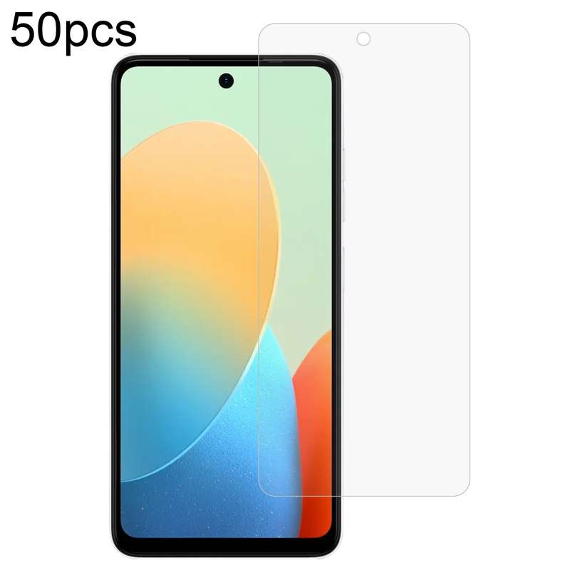 For Tecno Pop 8 50pcs 0.26mm 9H 2.5D Tempered Glass Film