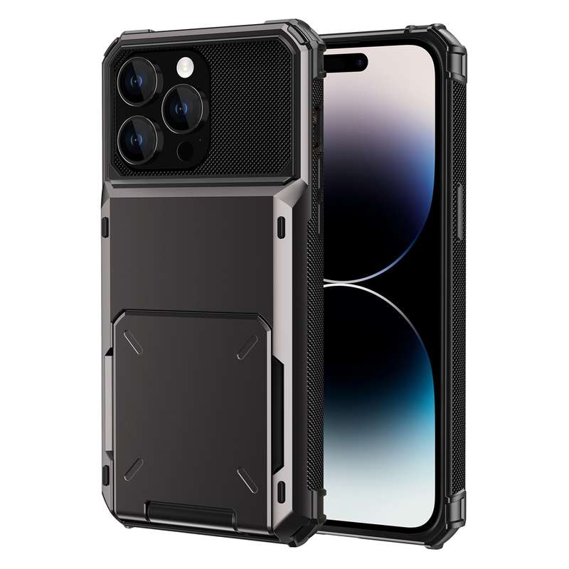 For iPhone 15 Pro Scratch-Resistant Shockproof Heavy Duty Rugged Armor Phone Case(White)