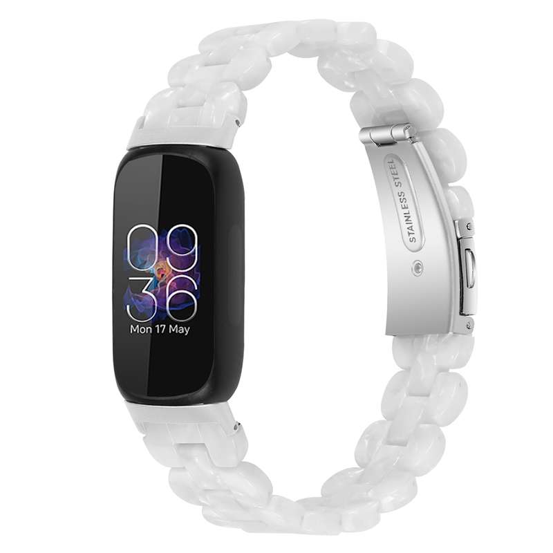 For Fitbit Inspire 3 Oval Resin Replacement Watch Band(Purple Light)