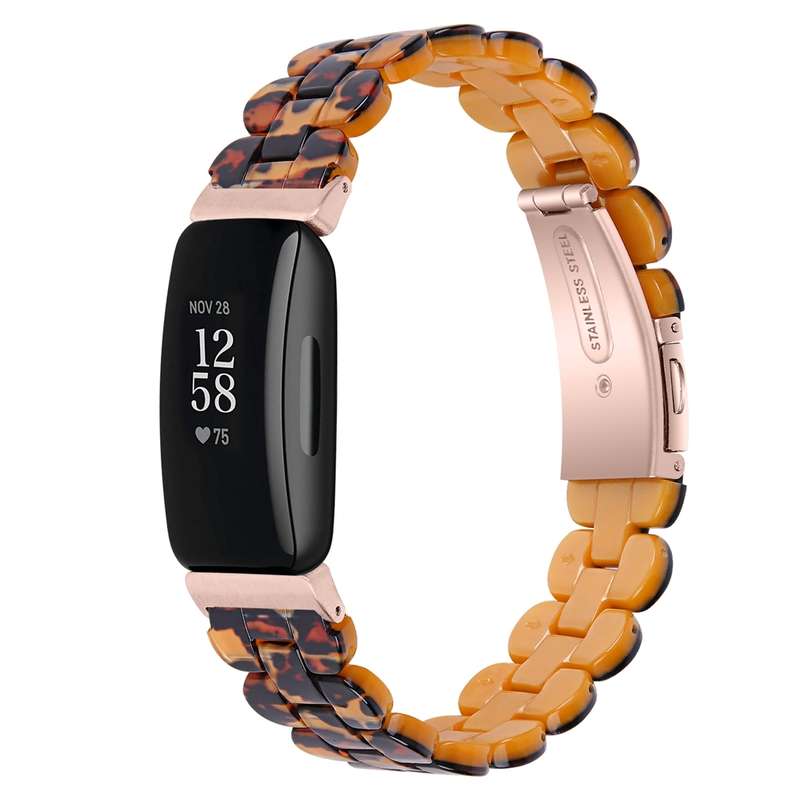 For Fitbit Inspire 3 Oval Resin Replacement Watch Band(Purple Light)