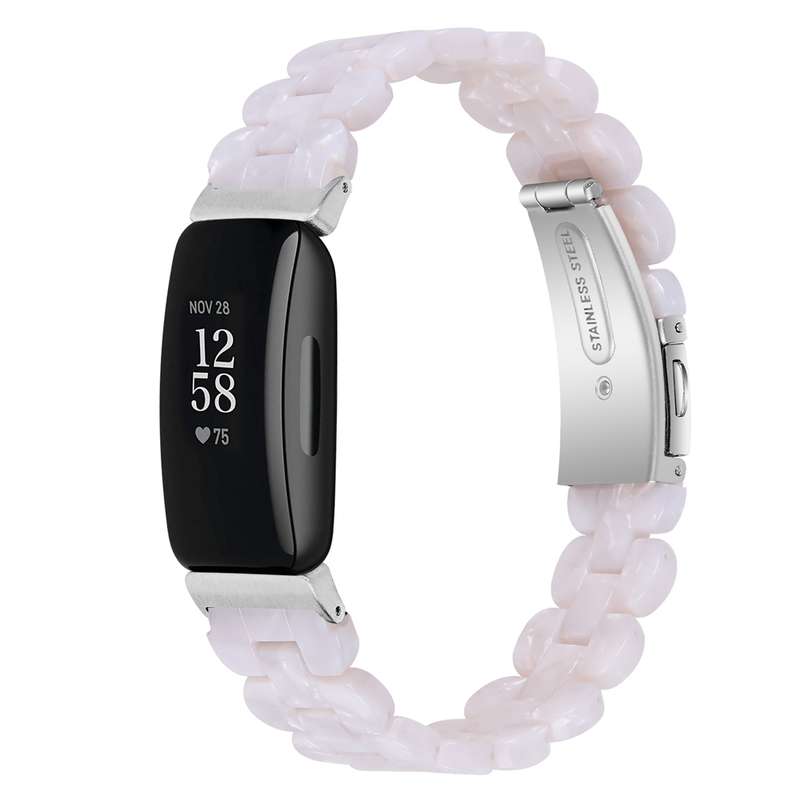 For Fitbit Inspire 3 Oval Resin Replacement Watch Band(Purple Light)