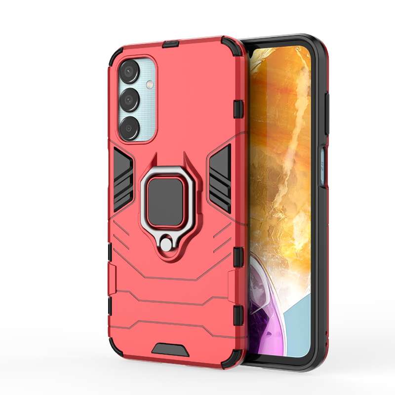 For Samsung Galaxy M15 5G PC + TPU Shockproof Protective Phone Case with Magnetic Ring Holder(R