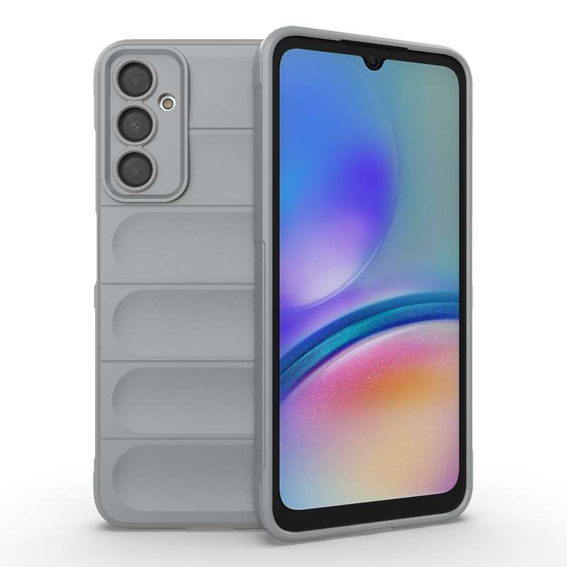 For Samsung Galaxy A05s 4G Magic Shield TPU + Flannel Phone Case(Black)