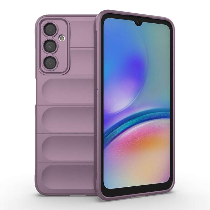 For Samsung Galaxy A05s 4G Magic Shield TPU + Flannel Phone Case(Black)