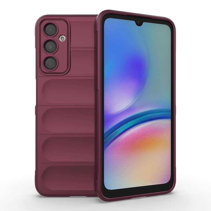 For Samsung Galaxy A05s 4G Magic Shield TPU + Flannel Phone Case(Black)