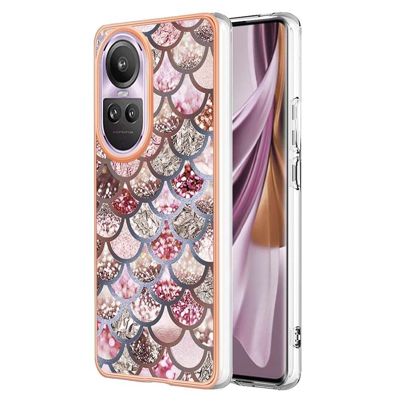 For OPPO Reno10 Pro 5G Global Electroplating IMD TPU Phone Case(Colorful Scales)