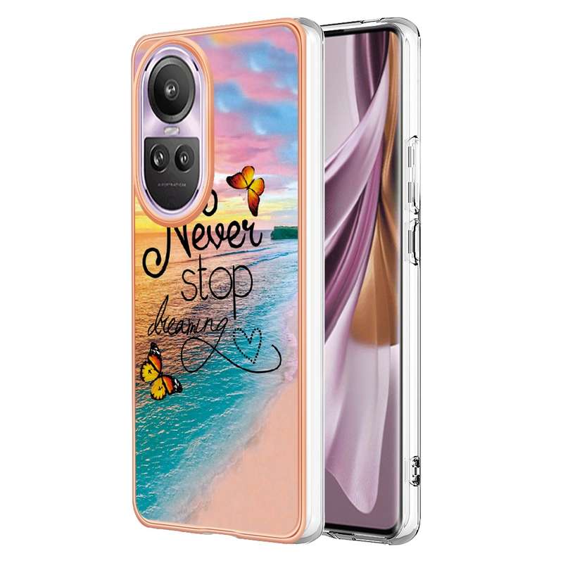 For OPPO Reno10 Pro 5G Global Electroplating IMD TPU Phone Case(Colorful Scales)
