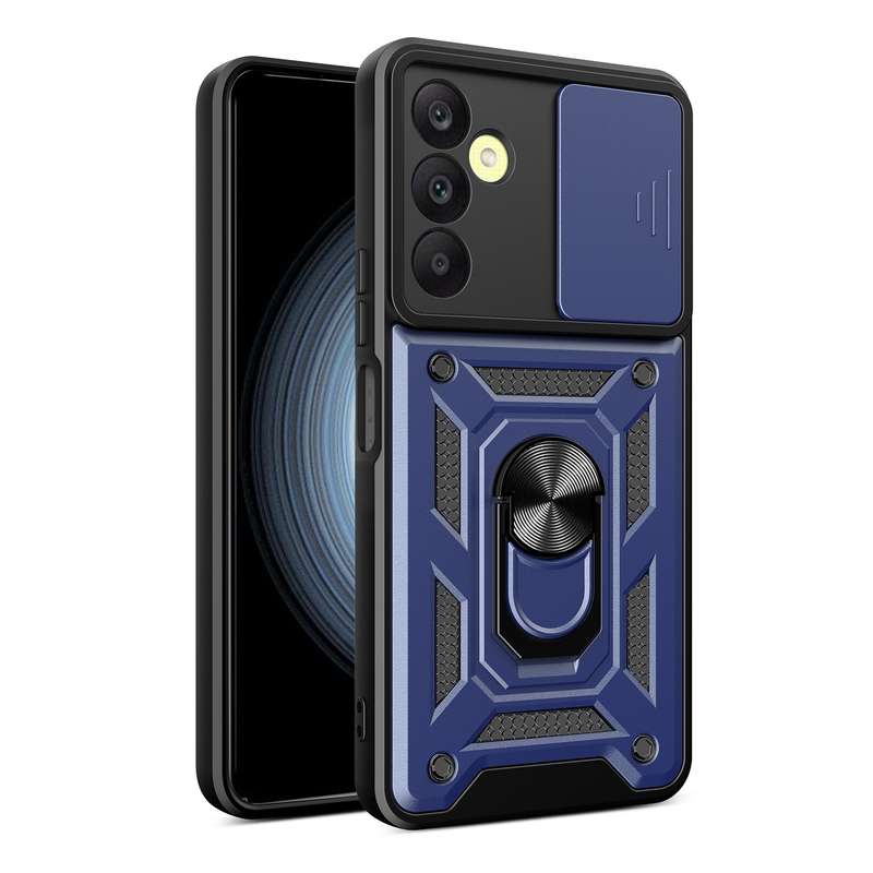 For Samsung Galaxy A25 5G Sliding Camera Cover Design TPU+PC Phone Case(Rose Gold)