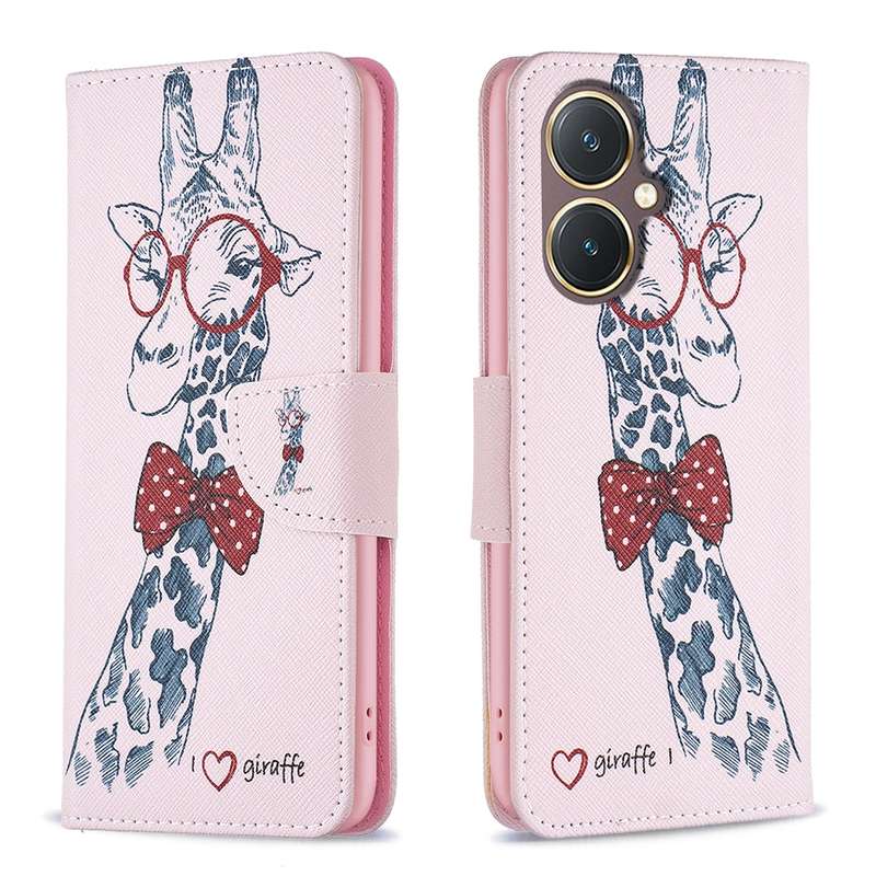 For vivo Y27 4G Colored Drawing Pattern Leather Phone Case(Smirk)