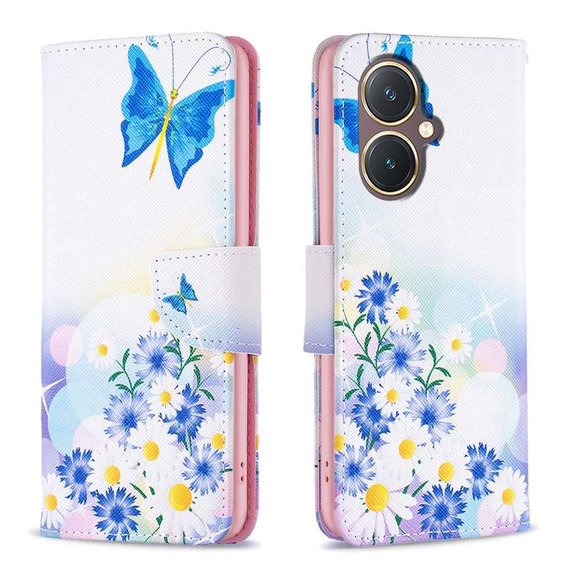 For vivo Y27 4G Colored Drawing Pattern Leather Phone Case(Smirk)