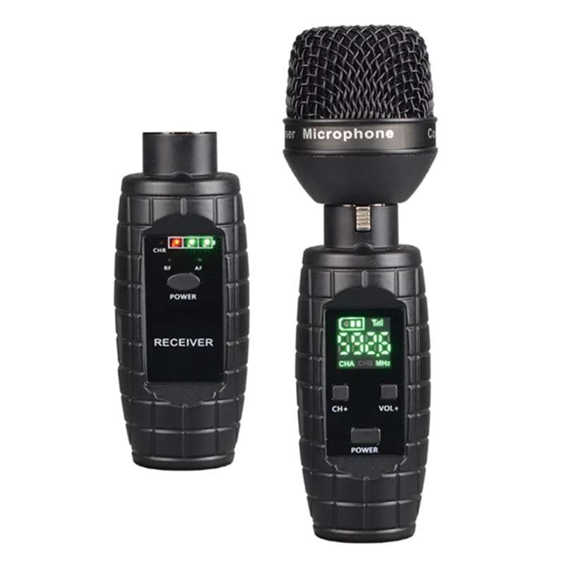 XTUGA U-95 Wireless XLR Transmitter and Receiver UHF Wireless Guitar Transmitter Receiver With Conde