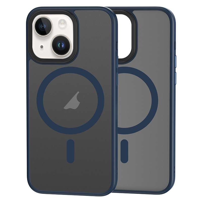 For iPhone 13 Brilliant Series MagSafe Micro-frosted Anti-fingerprint PC Phone Case(Black)