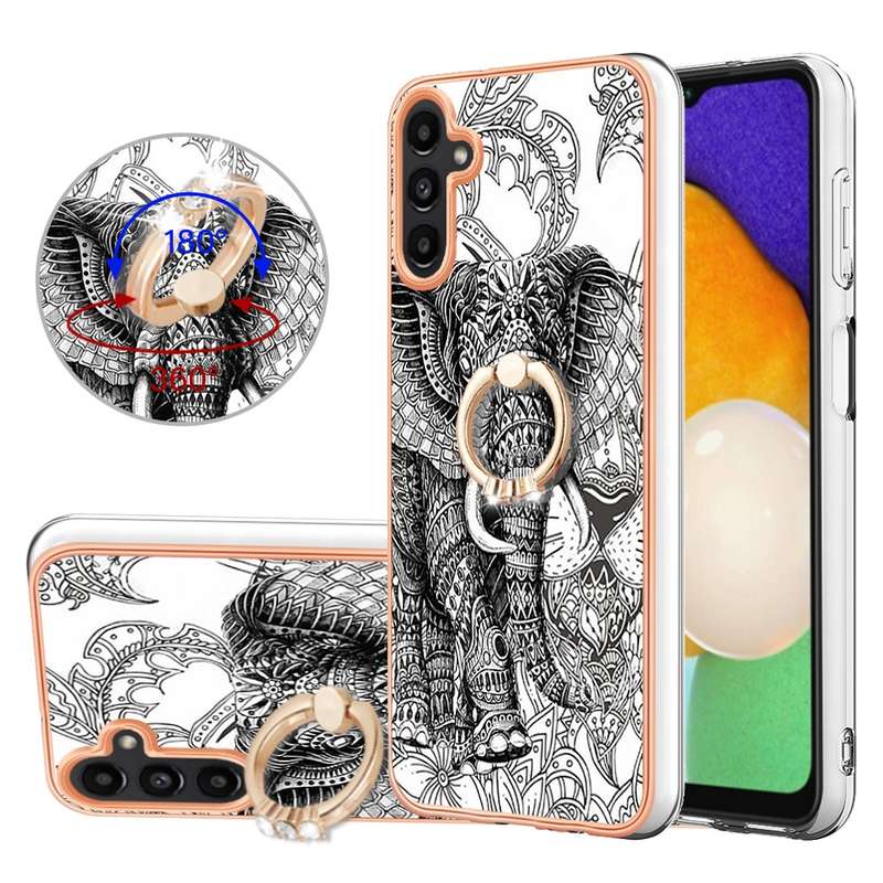 For vivo Y17s 4G Global Cow Pattern Sewing Back Cover Phone Case(Black)