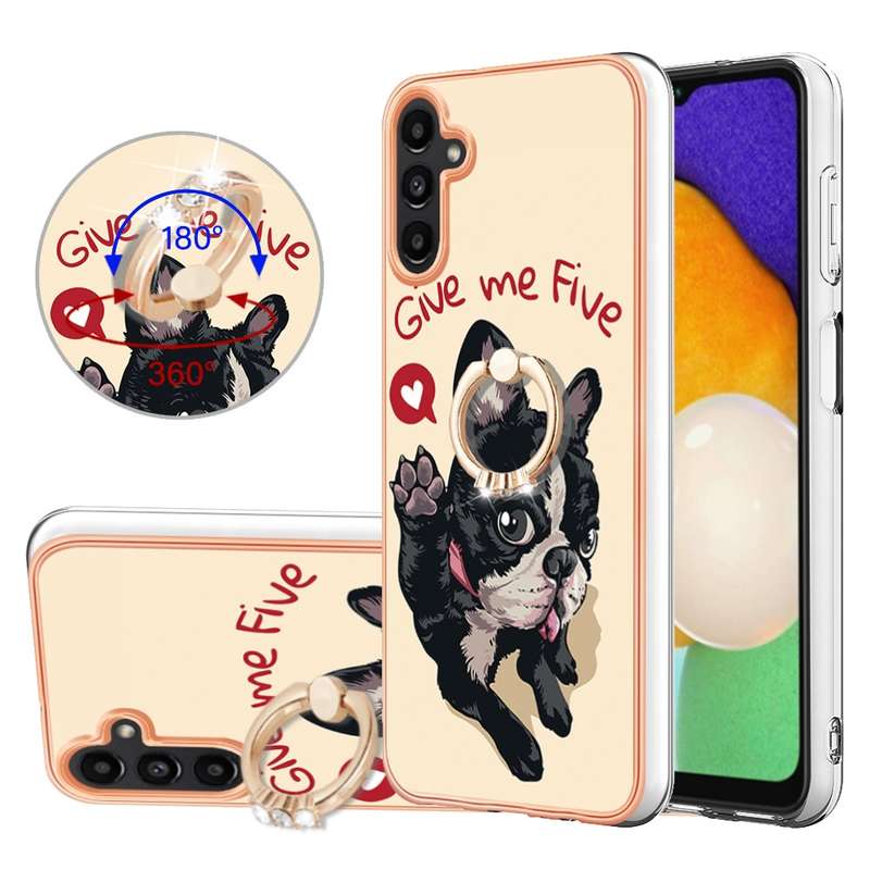For vivo Y17s 4G Global Cow Pattern Sewing Back Cover Phone Case(Black)