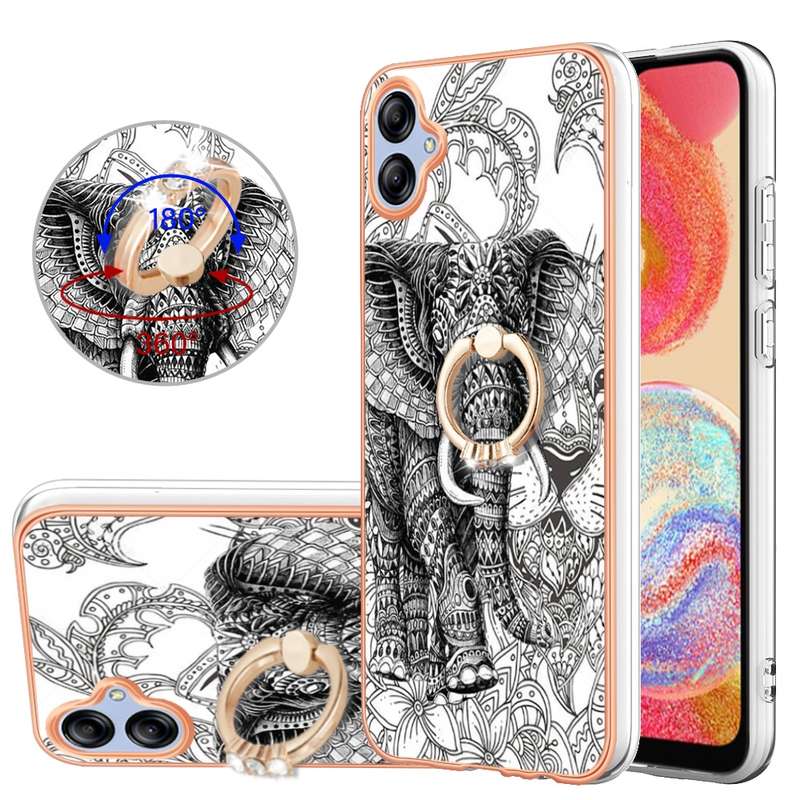 For vivo Y17s 4G Global Cow Pattern Sewing Back Cover Phone Case(Black)