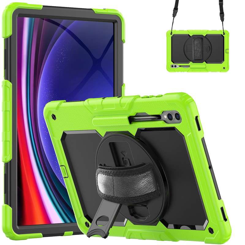 For Samsung Galaxy Tab S9 Ultra / S10 Ultra Silicone + PC Tablet Case(Black)