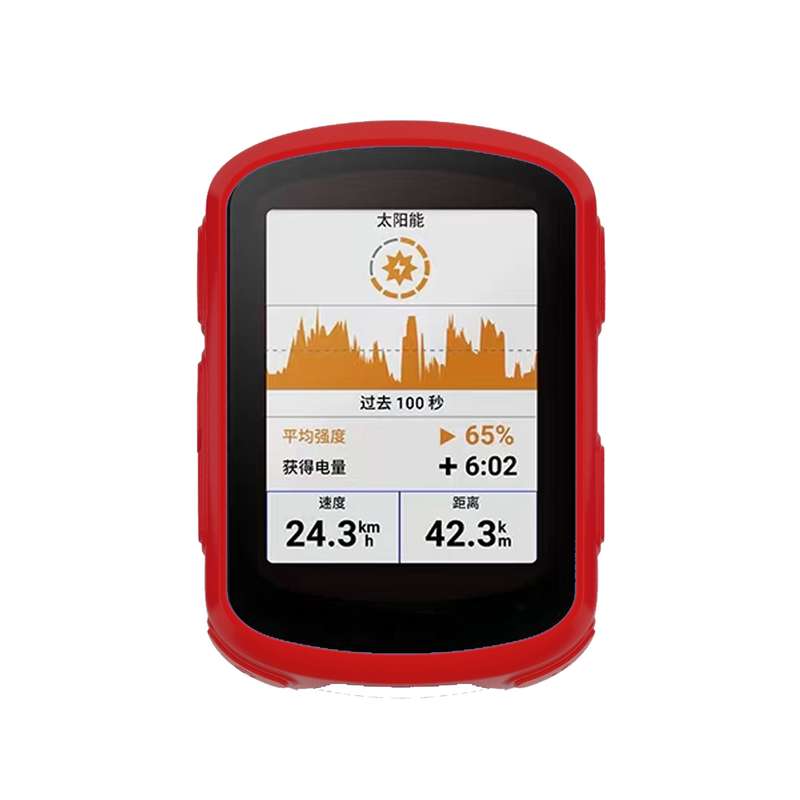 For Garmin Edge 540 / 840 Stopwatch Silicone Protective Case(Black)