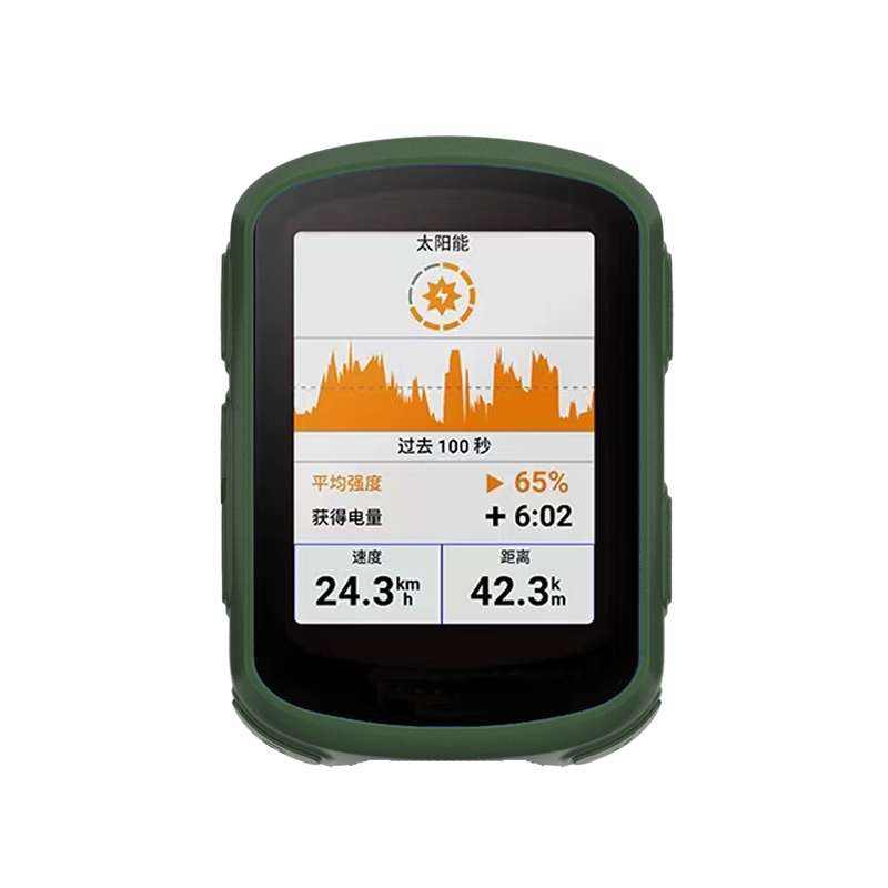 For Garmin Edge 540 / 840 Stopwatch Silicone Protective Case(Black)