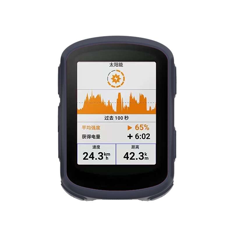 For Garmin Edge 540 / 840 Stopwatch Silicone Protective Case(Black)