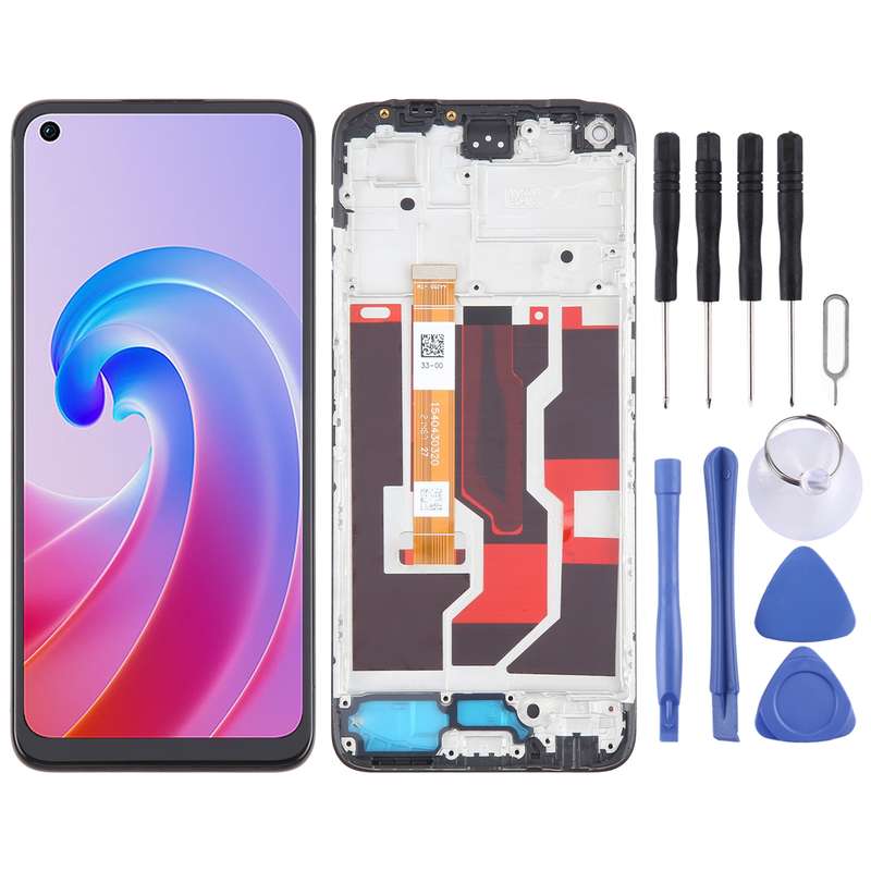 For OPPO A96 4G OEM LCD Screen Digitizer Full Assembly with Frame