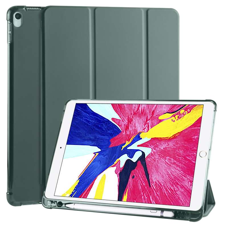 For iPad Pro 10.5 inch / Air 3 10.5 inch 3-folding Horizontal Flip PU Leather + Shockproof TPU Case