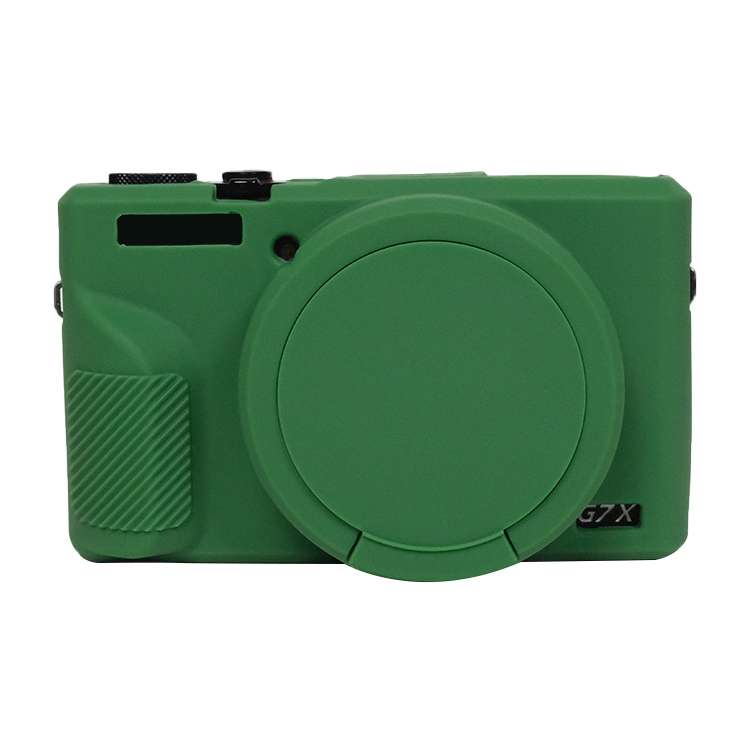 For Canon PowerShot G7 X Mark III / G7X3 Soft Silicone Protective Case with Lens Cover(Black)