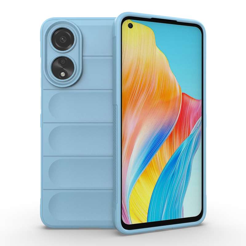 For OPPO A78 4G Global Magic Shield TPU + Flannel Phone Case(White)