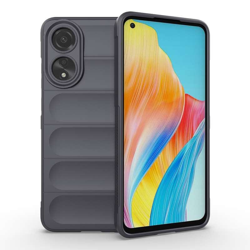 For OPPO A78 4G Global Magic Shield TPU + Flannel Phone Case(White)