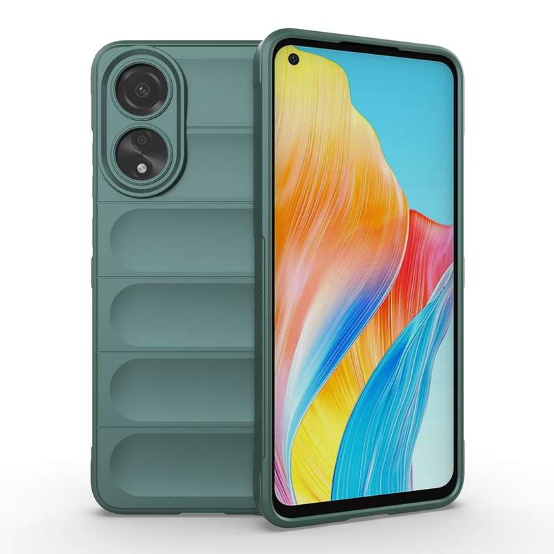 For OPPO A78 4G Global Magic Shield TPU + Flannel Phone Case(White)