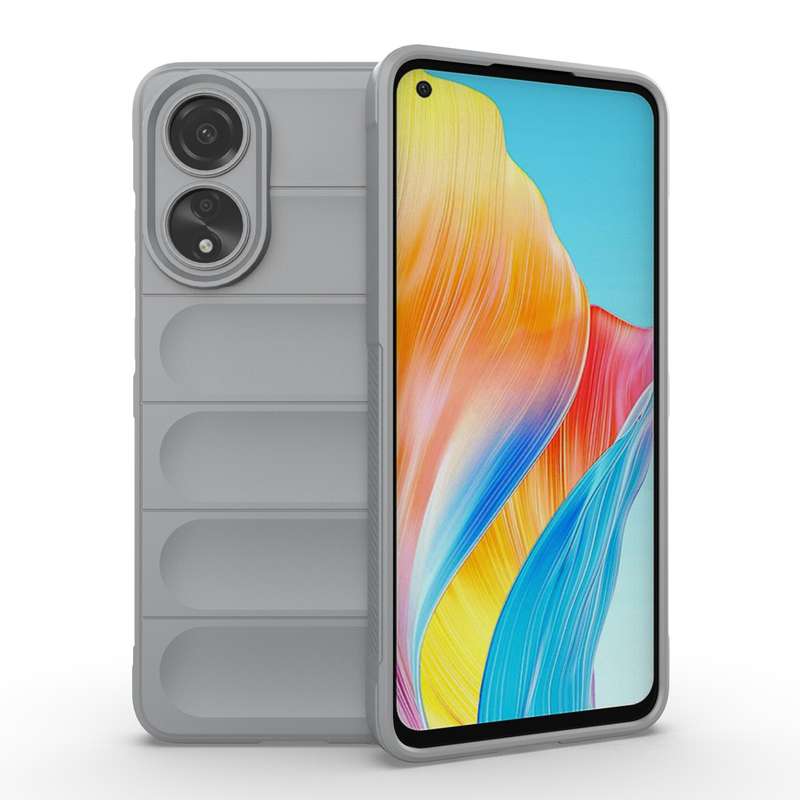 For OPPO A78 4G Global Magic Shield TPU + Flannel Phone Case(White)
