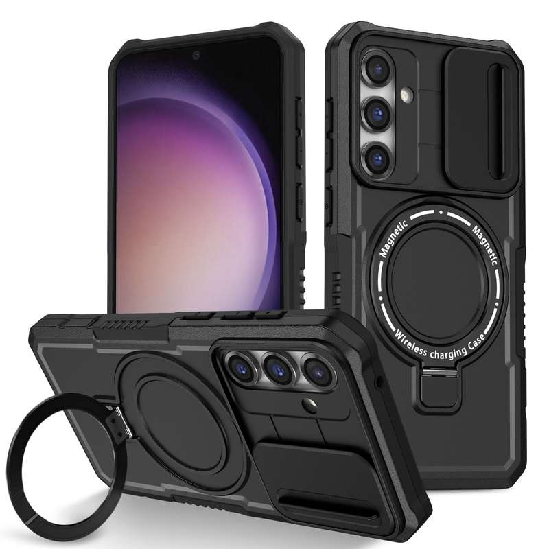 For Samsung Galaxy S10 RedPepper Transparent Dot Shockproof Waterproof PC + TPU Protective Case(Blac