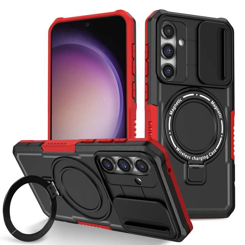 For Samsung Galaxy S10 RedPepper Transparent Dot Shockproof Waterproof PC + TPU Protective Case(Blac