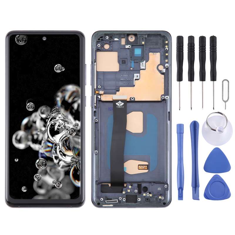 For Samsung Galaxy S20 Ultra 4G/5G SM-G988B TFT LCD Screen Digitizer Full Assembly with Frame, Not S