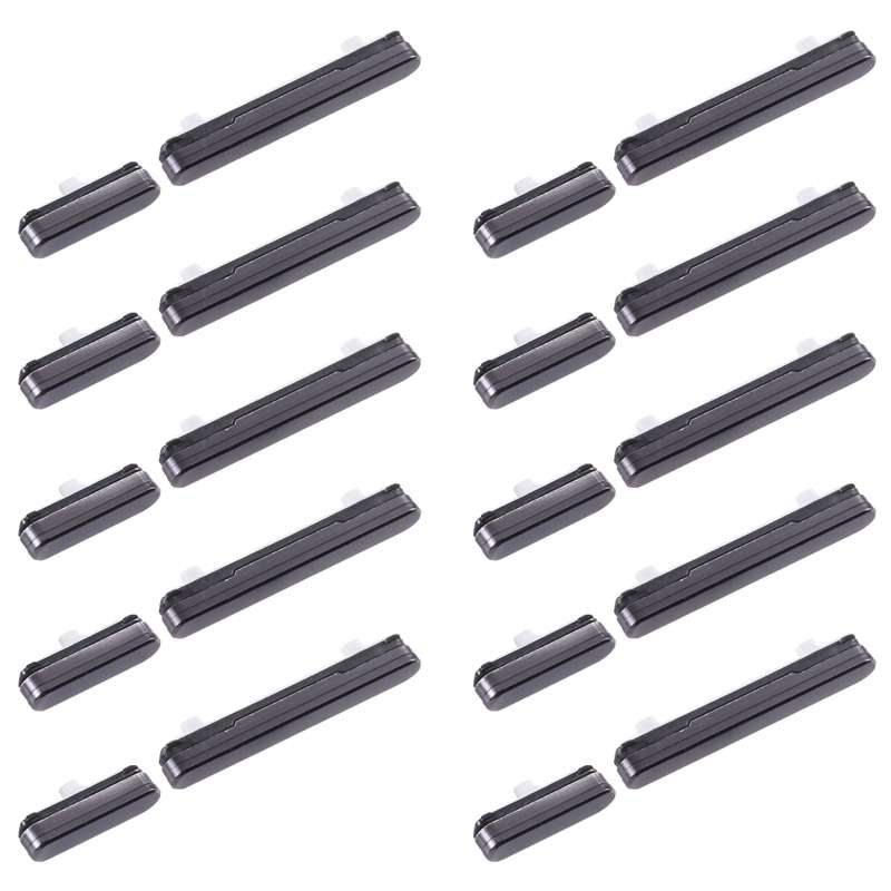 For Samsung Galaxy S22+ 5G SM-S906 10pcs Power Button + Volume Control Button(Black)