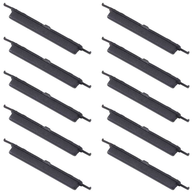 For Samsung Galaxy A12 SM-A125 10pcs Volume Control Button(Black)