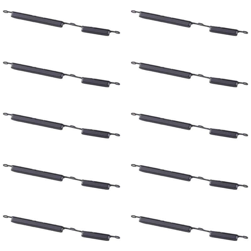 For Samsung Galaxy A02s SM-A025 10pcs Power Button + Volume Control Button(Black)